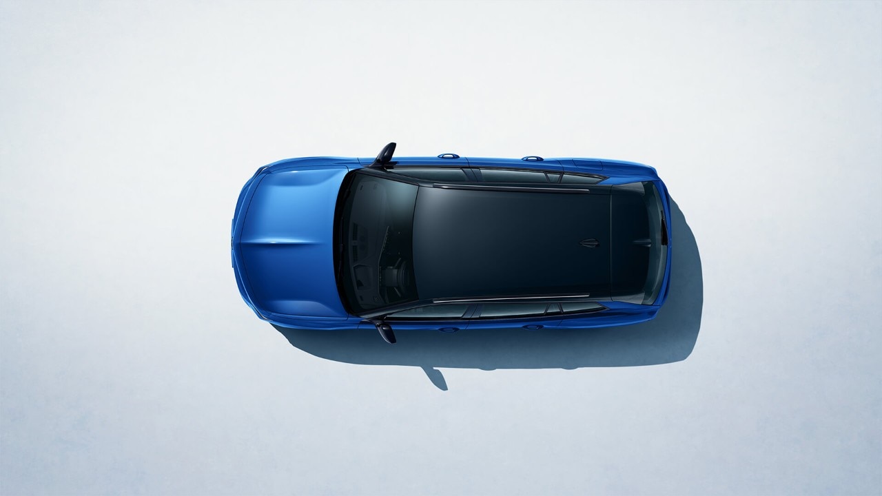 Vista aérea do exterior e do tejadilho do Novo Opel Astra Sports Tourer